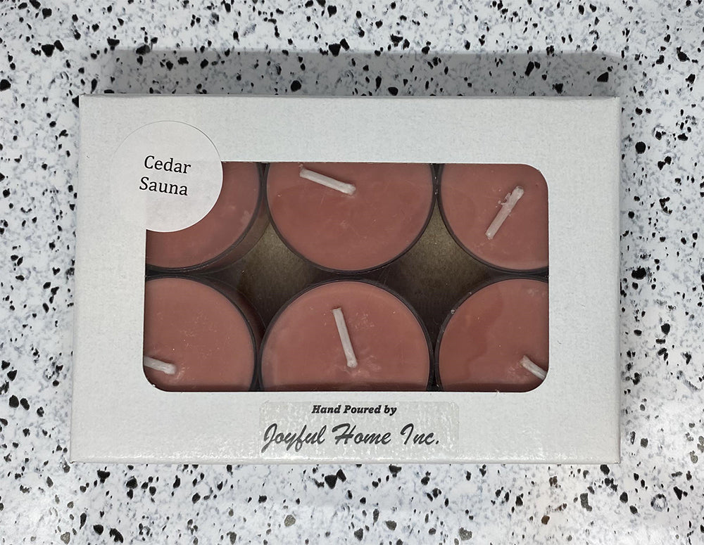 Cedar Sauna Soy Wax Tea Lights