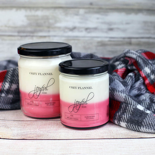 Cozy Flannel 8oz & 16oz Soy Wax Candles