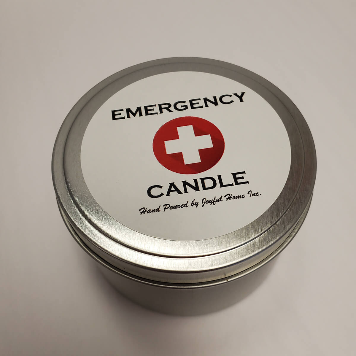 Emergency Candle 8oz Soy Wax Candle in Metal Tin