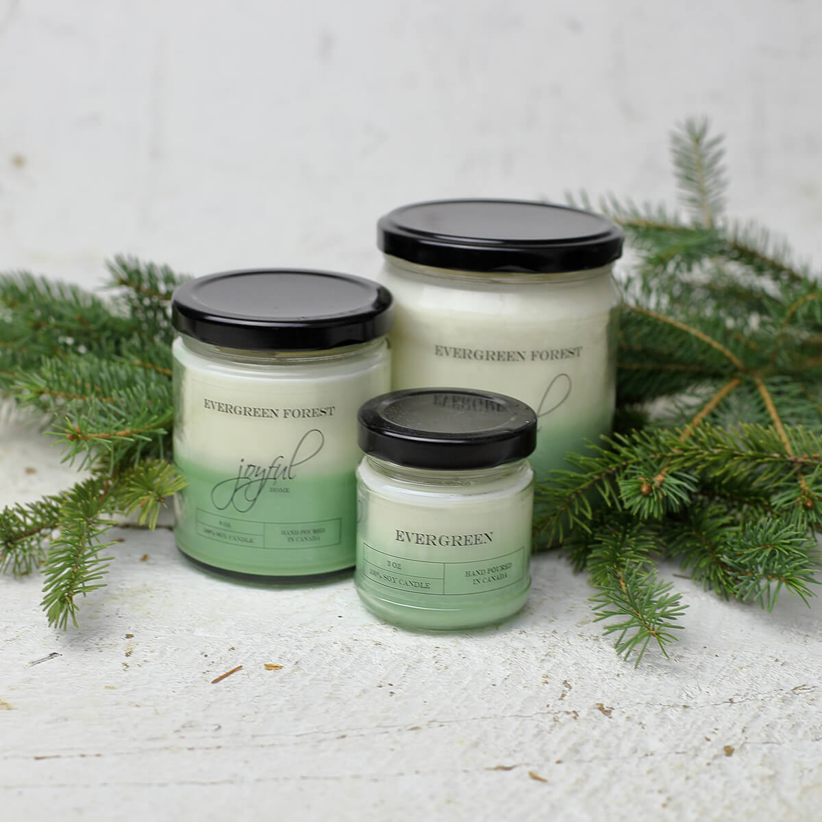 Evergreen Forest Soy Wax Candle Selection