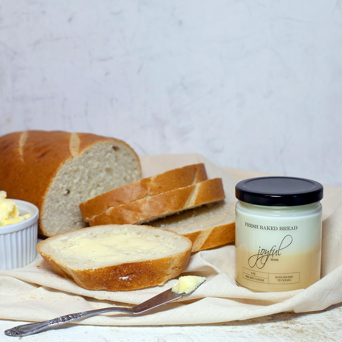 Fresh Baked Bread 8oz Soy Wax Candle