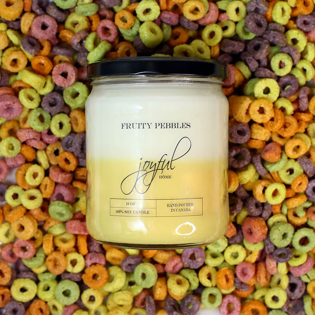 Fruity Pebbles 16oz Soy Wax Candle