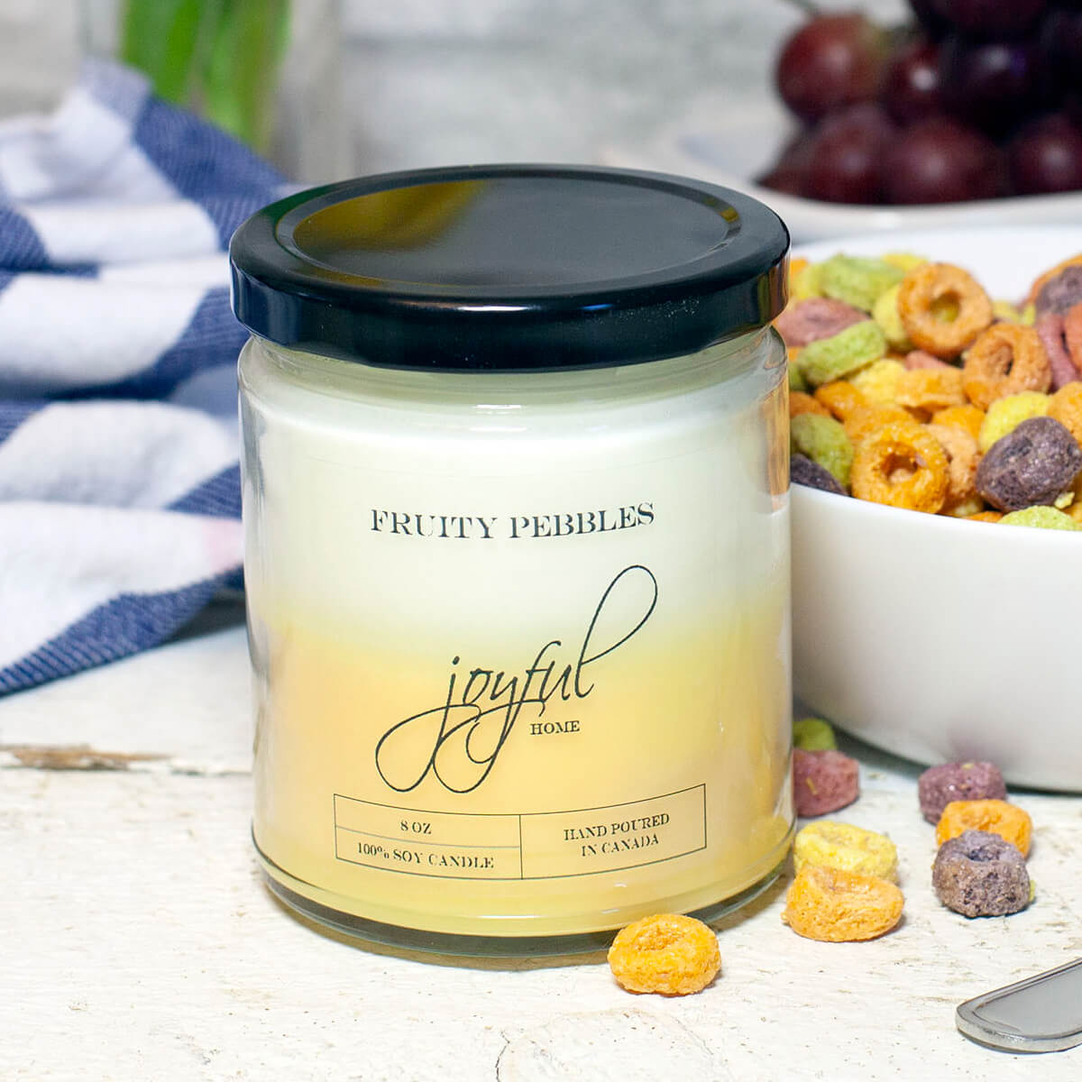 Fruity Pebbles 8oz Soy Wax Candle