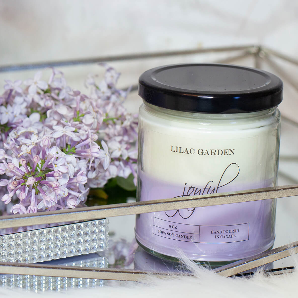 Lilac Garden 8oz Soy Wax Candle