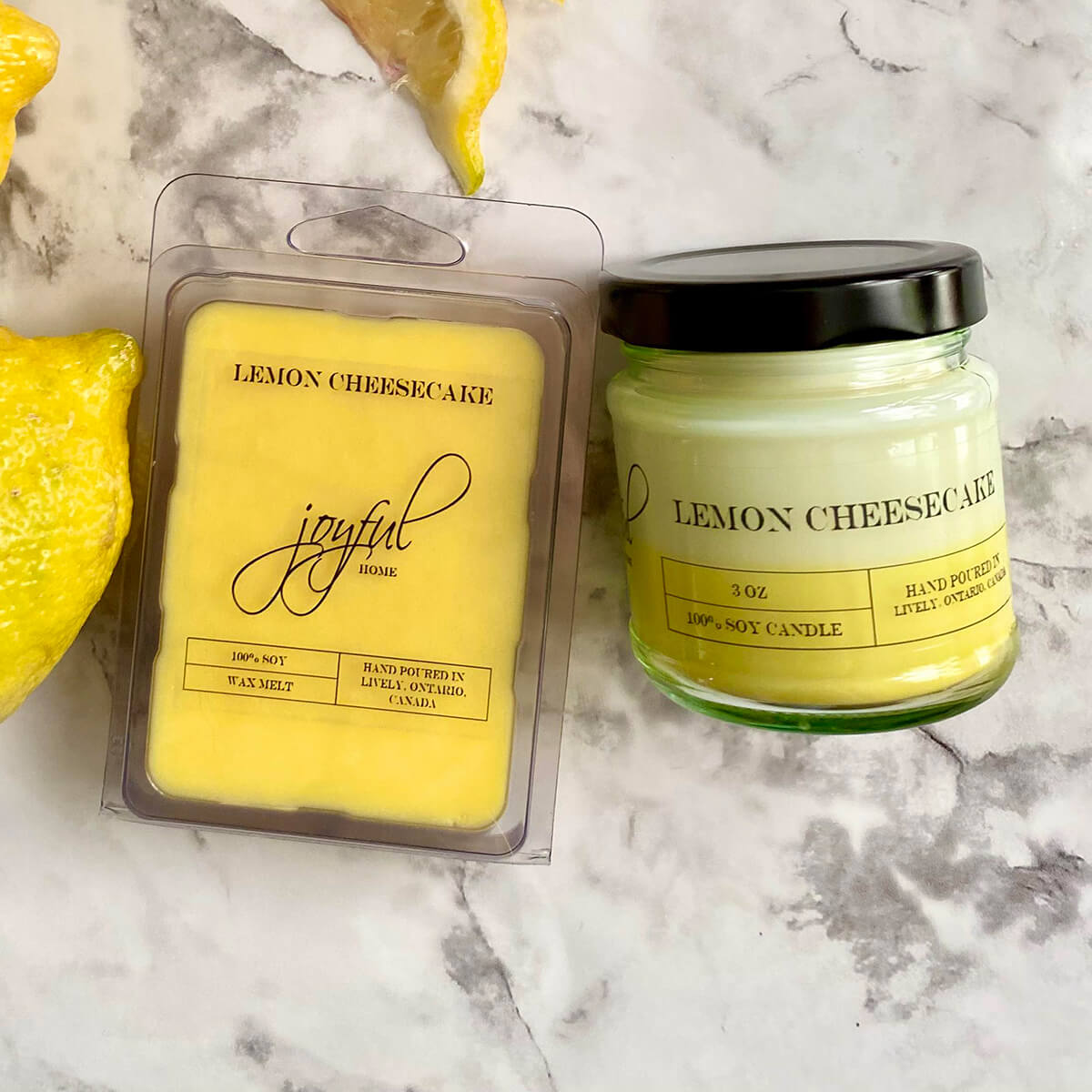 Lemon Cheesecake Soy Wax Melt & 3oz Candle