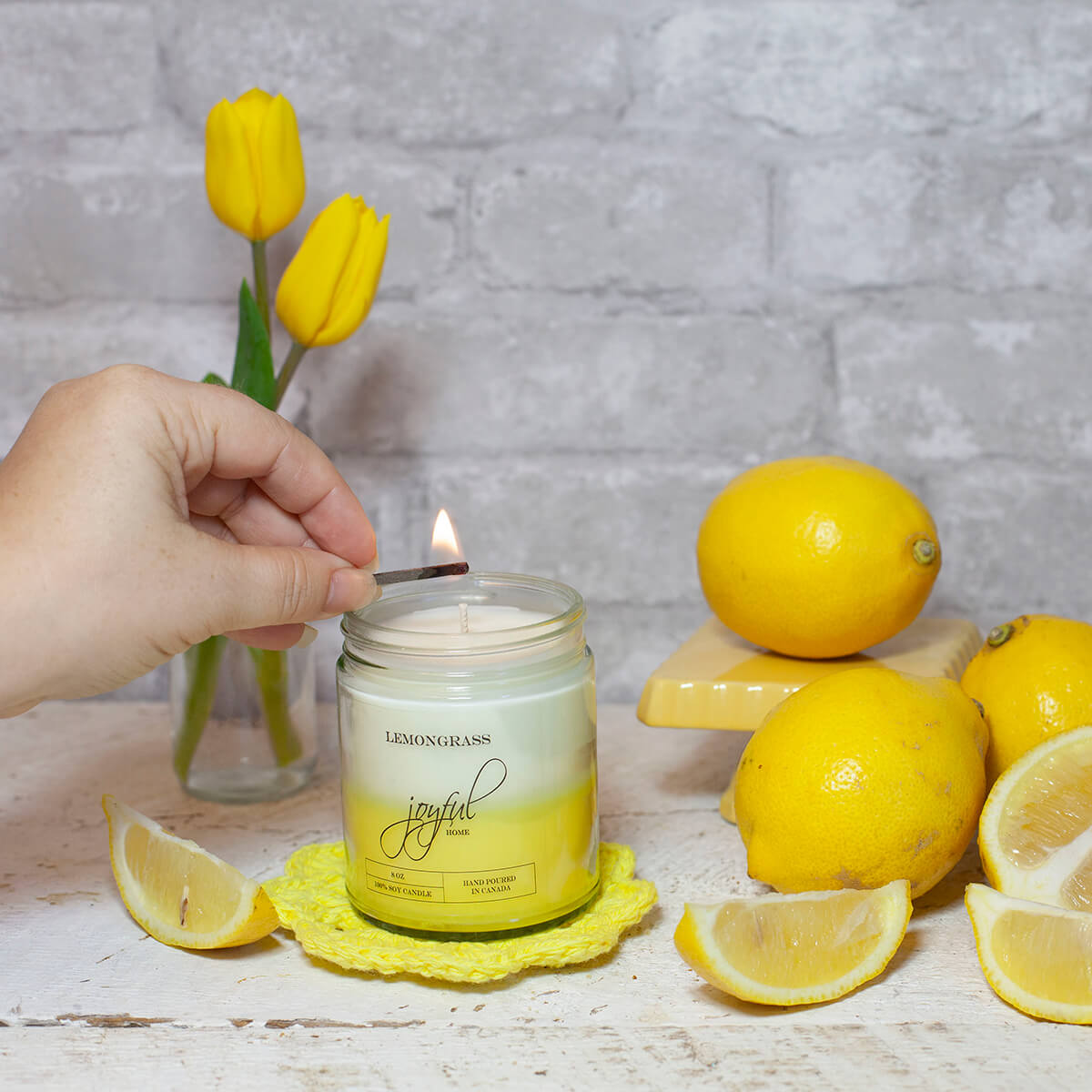 Lemondgrass 8oz Soy Wax Candle