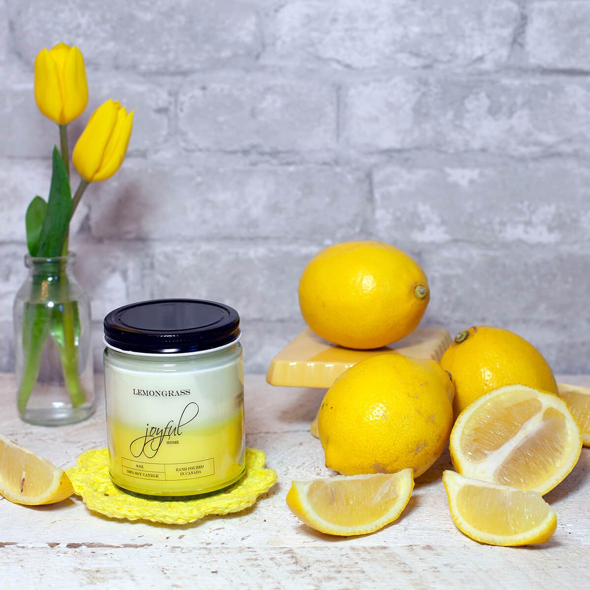 Lemongrass 8oz Soy Wax Candle