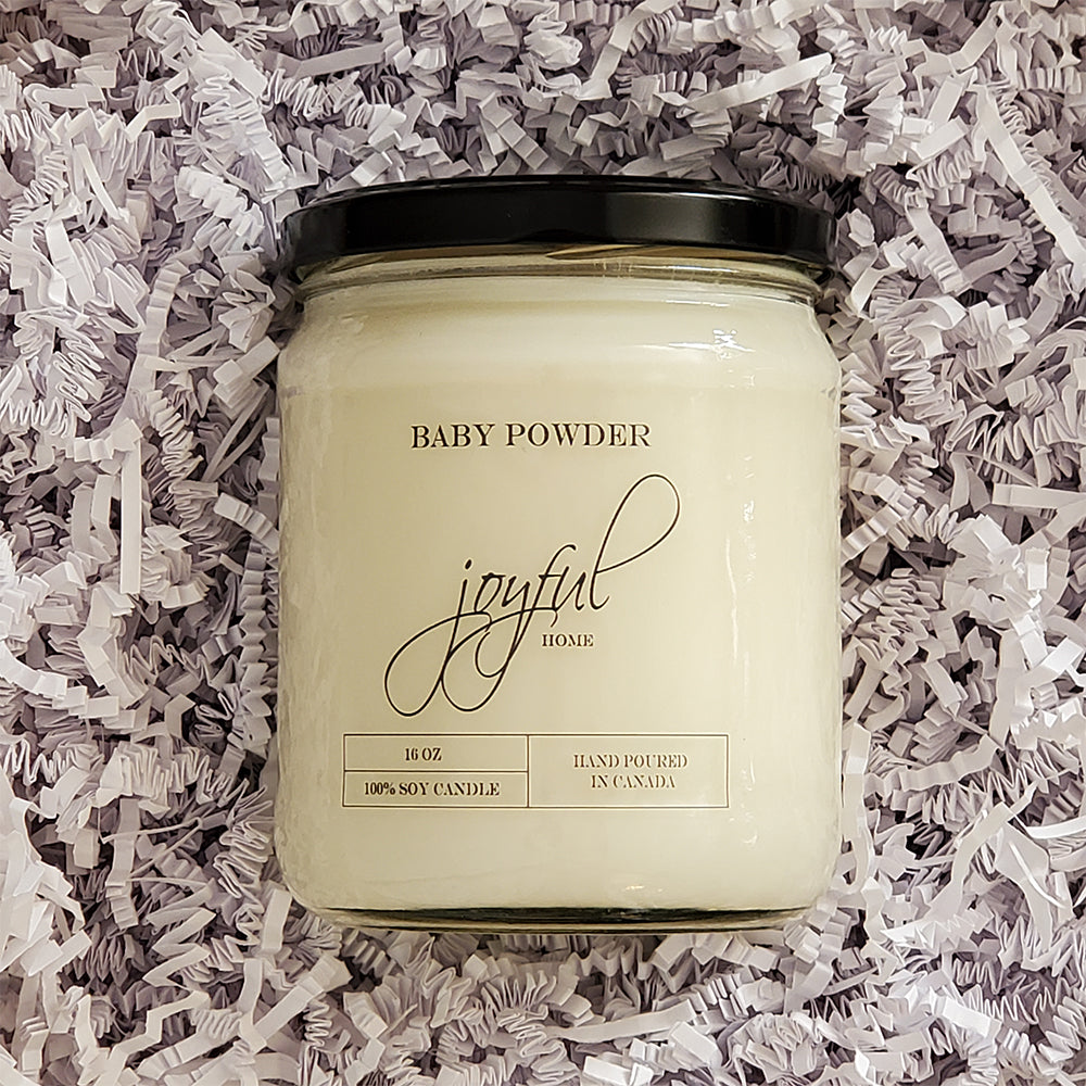 Baby Powder - 16 oz - Soy Wax Candle