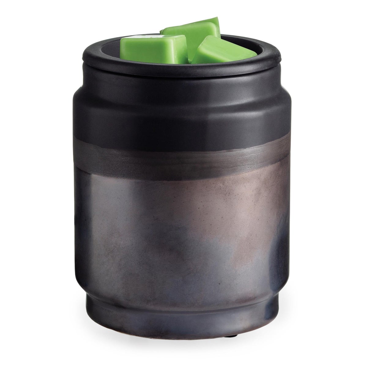 Black Dipped w/Silicone Dish Wax Warmer