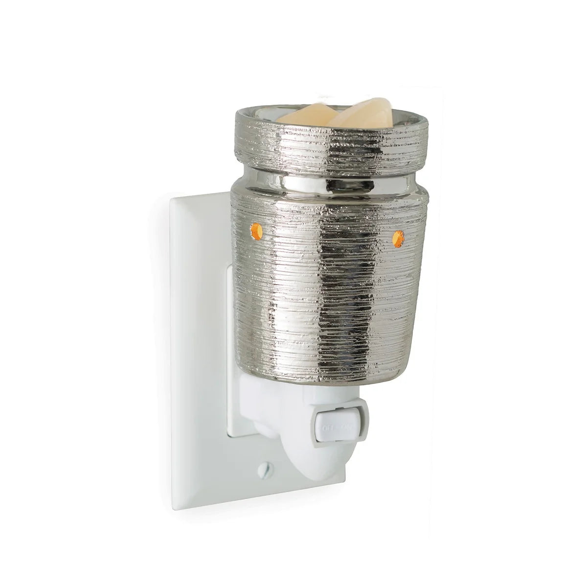 Brushed Chrome Pluggable Wax Warmer