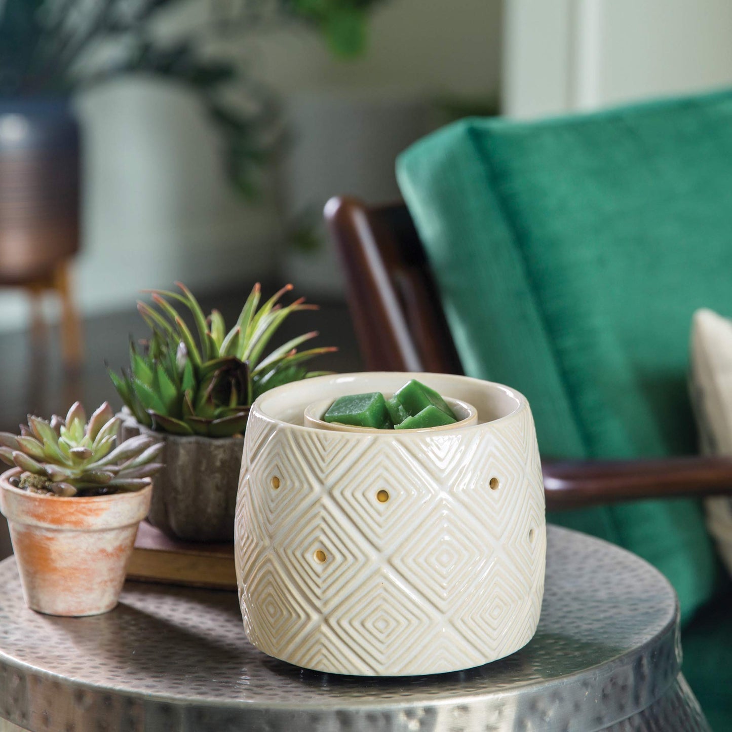 Geometric Fan Wax Warmer