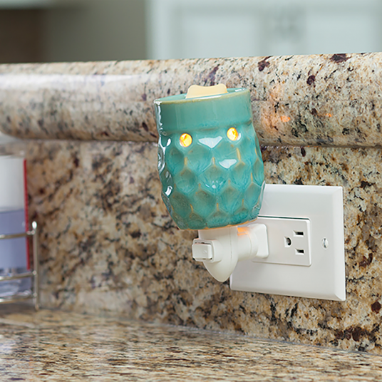 Honeycomb Turquoise Pluggable Wax Warmer
