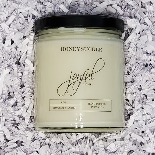 Honeysuckle - 8 oz - Soy Wax Candle