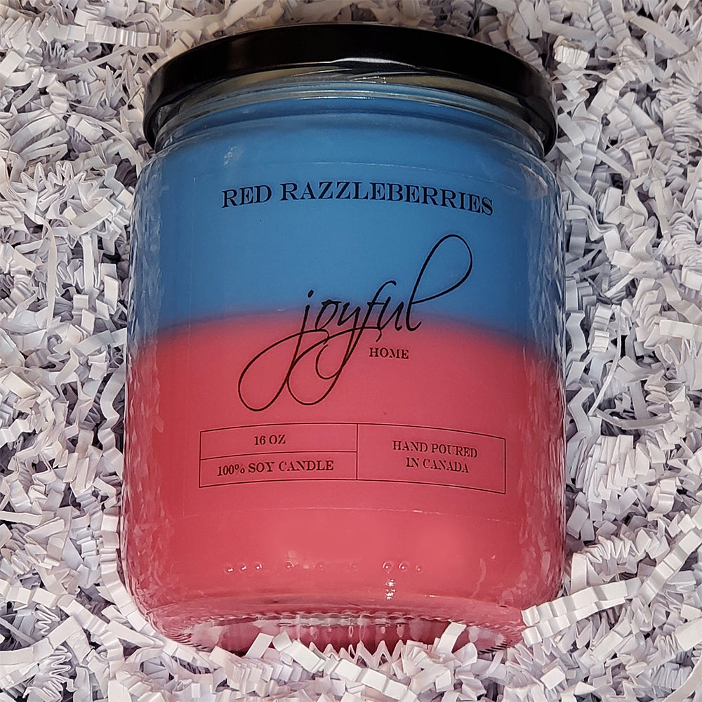 Red Razzleberries - 16 oz - Soy Wax Candle
