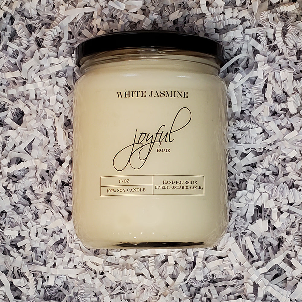White Jasmine - 16 oz - Soy Wax Candle