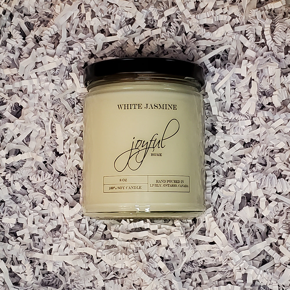 White Jasmine - 8 oz - Soy Wax Candle