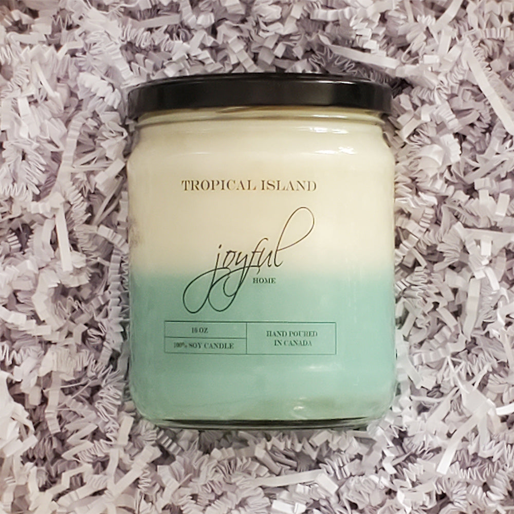 Tropical Island - 16 oz - Soy Wax Candle