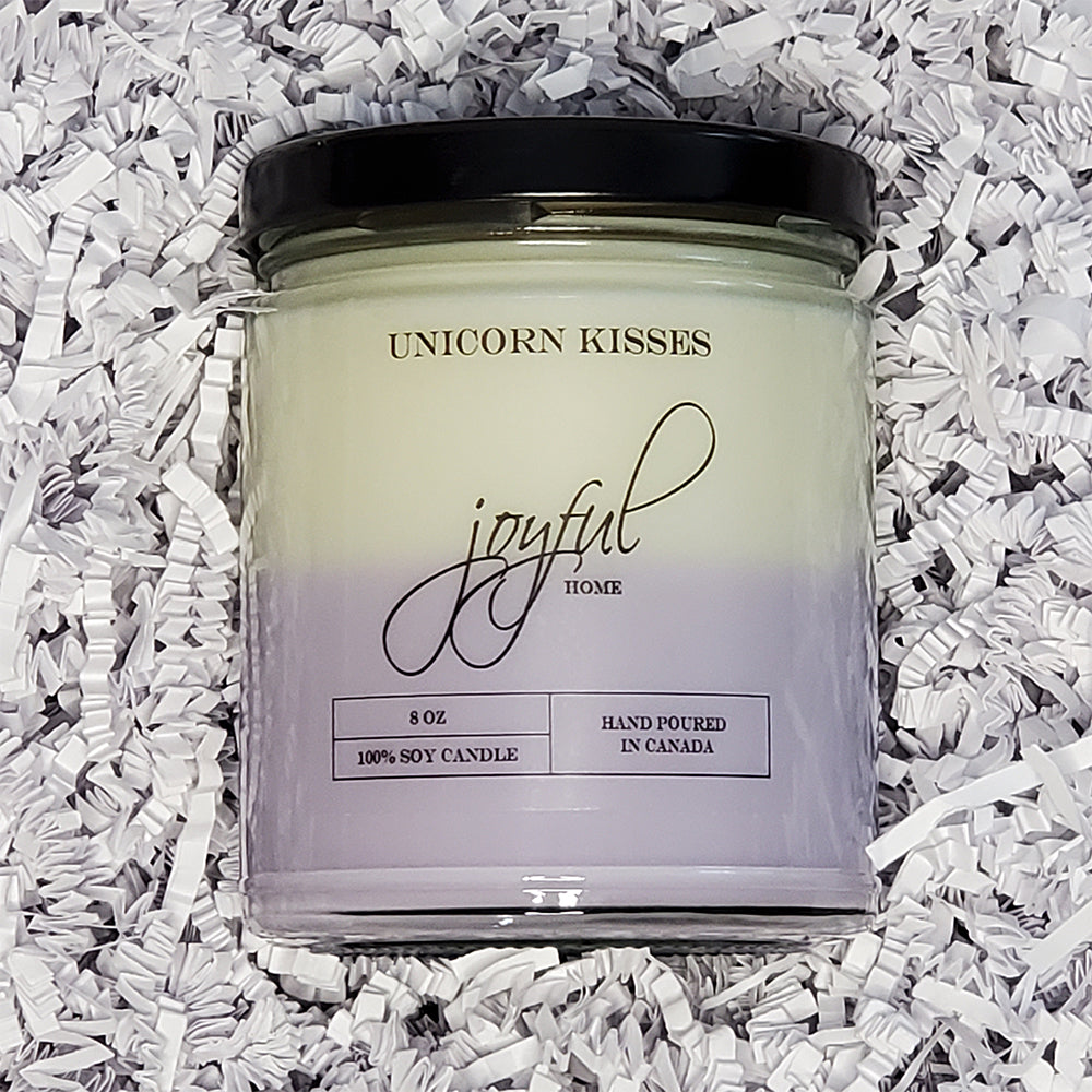 Unicorn Kisses - 8 oz - Soy Wax Candle