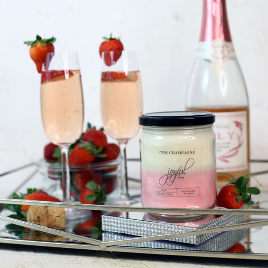 Pink Champagne Soy Wax Candle & Melts