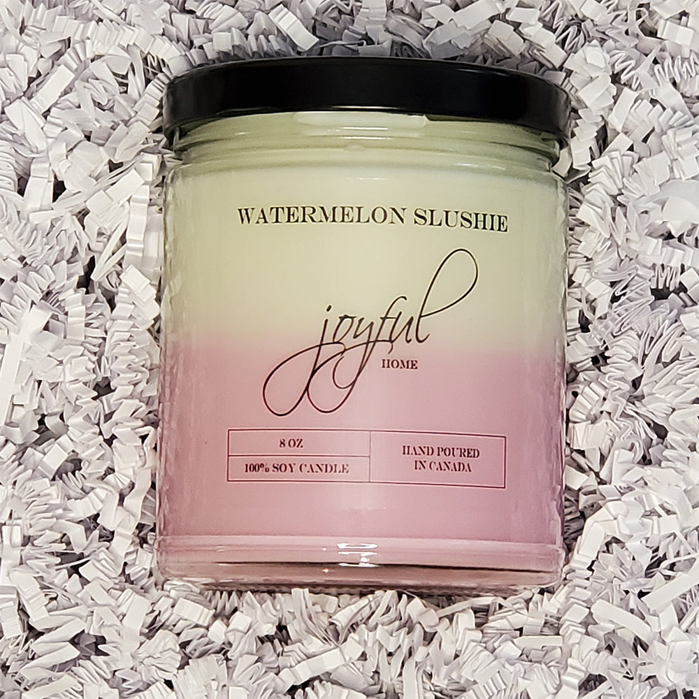 Watermelon Slushie - 8 oz - Soy Wax Candle