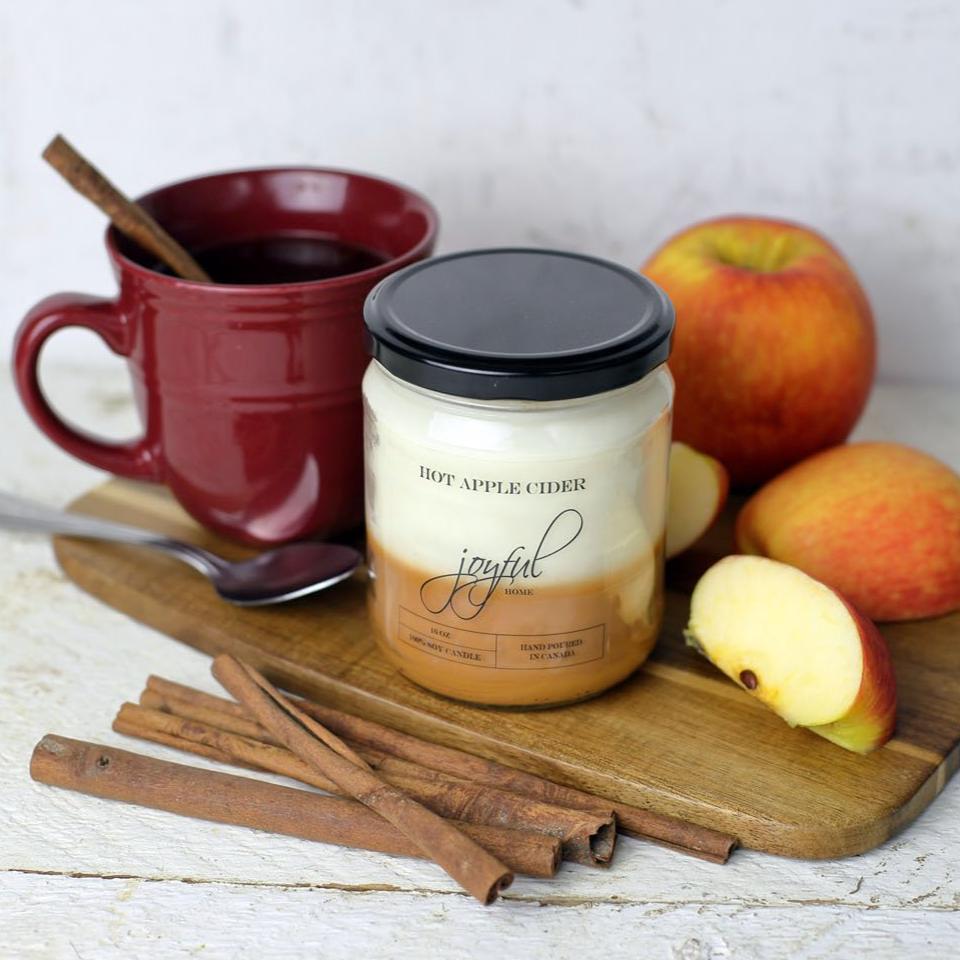 Hot Apple Cider Soy Candle - Joyful Home Inc.