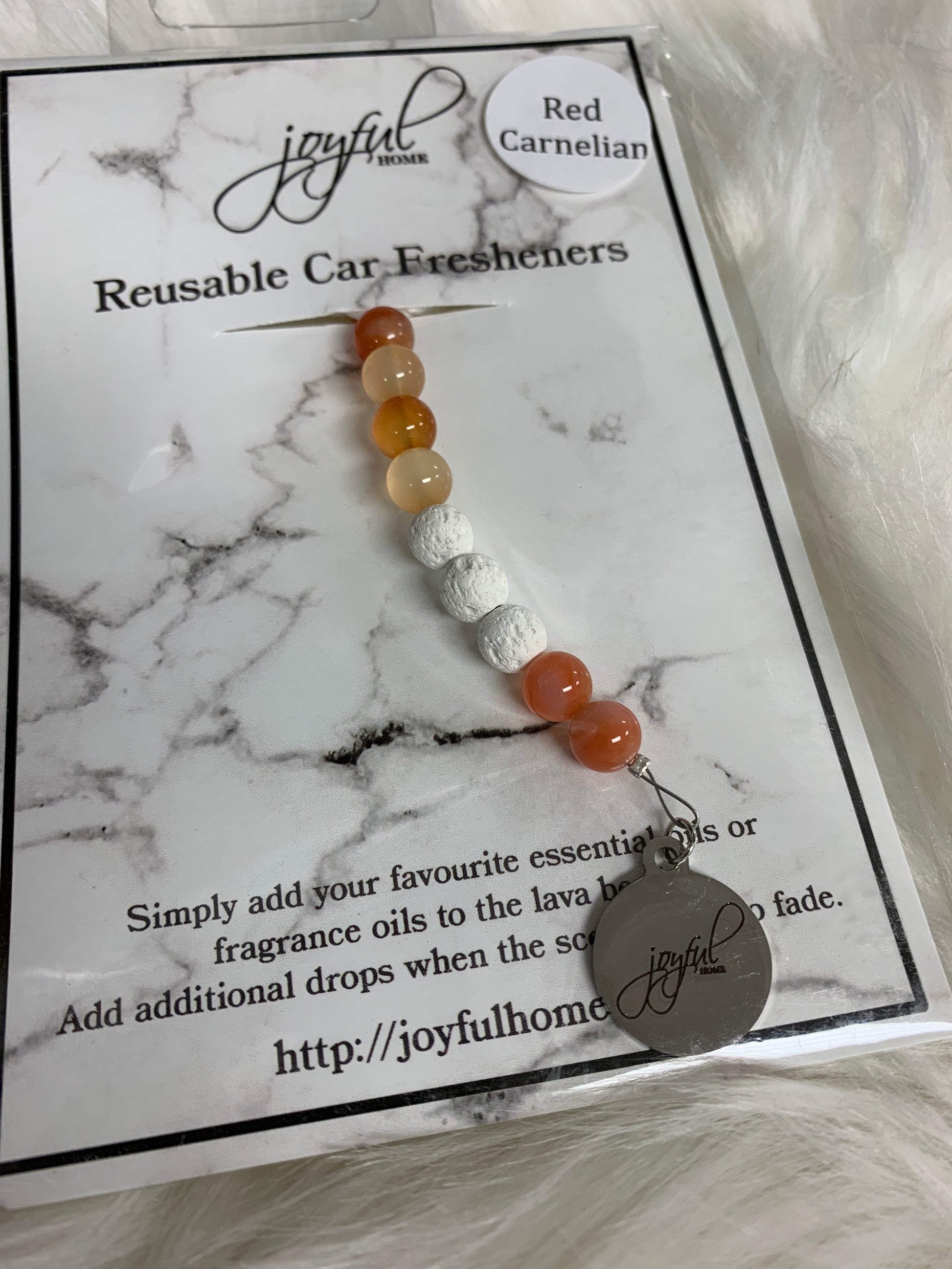 Reusable Car Fresheners with Lava Beads - Joyful Home Inc.