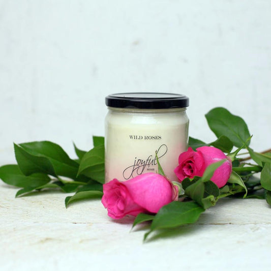 Wild Roses Soy Candle - Joyful Home Inc.