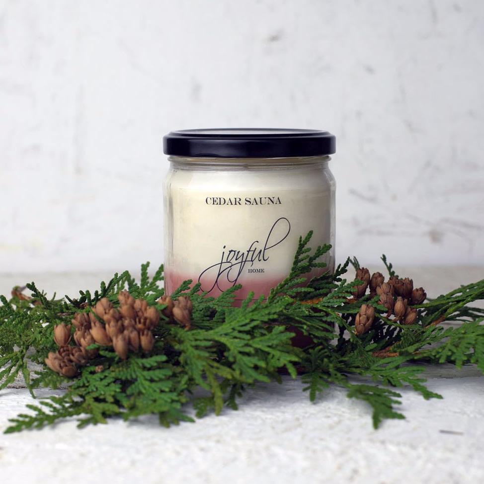 Discover the warmth of a Joyful Home and unwind with the Cedar Sauna Candle from our In The Woods Collection.