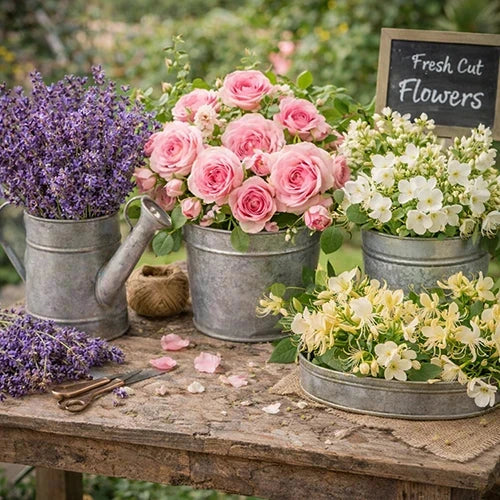 Floral Collection of Soy Candles & Wax Melts