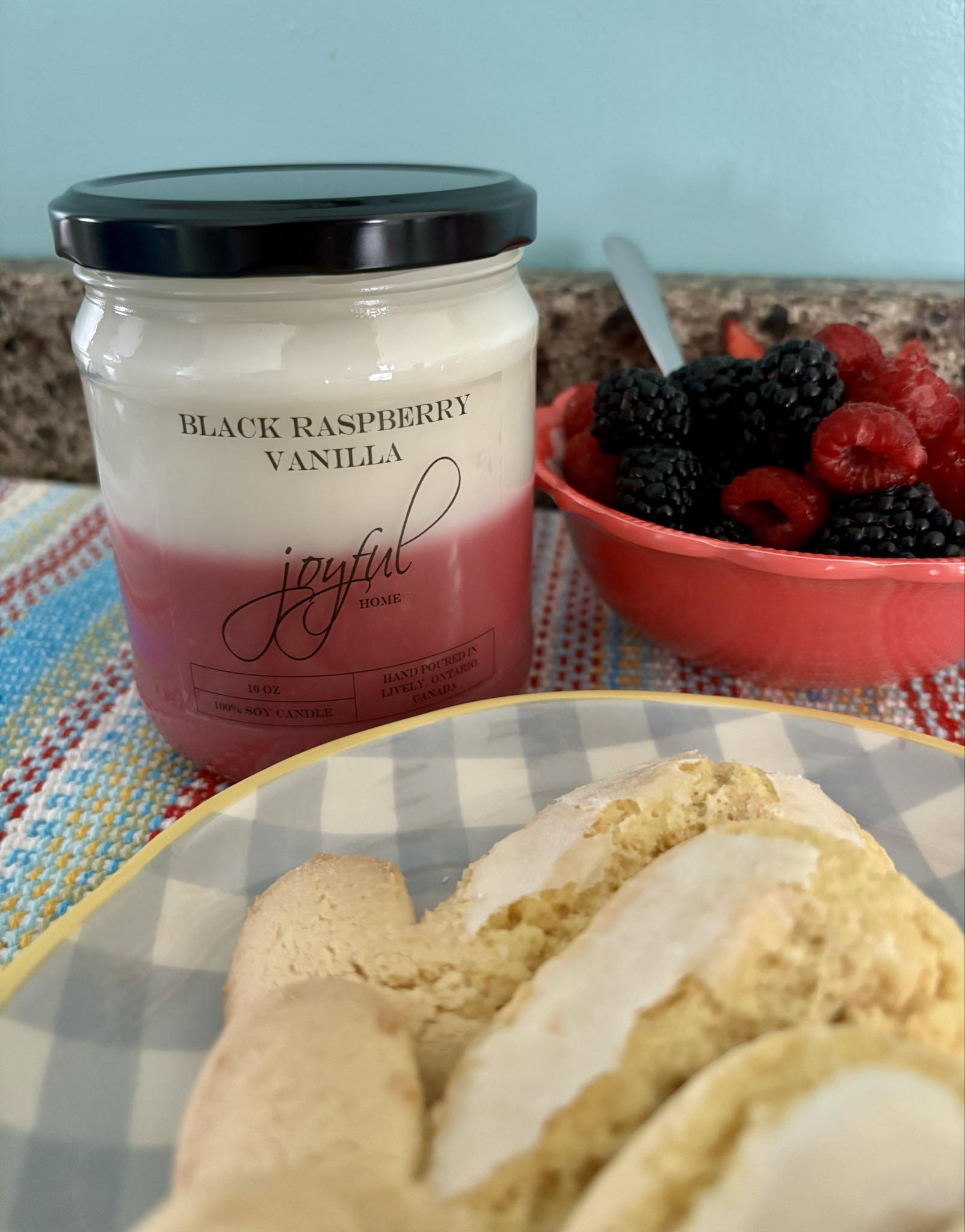 Black Raspberry Vanilla Soy Wax Candle -16oz