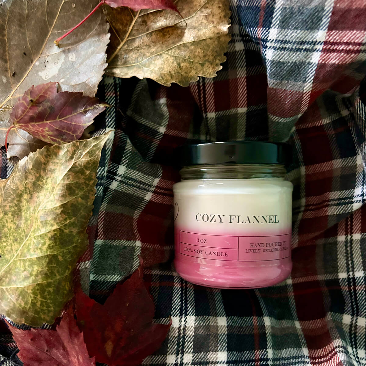 Cozy Flannel 3oz Soy Wax Candle