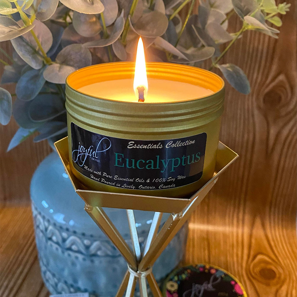 Eucalyptus All-Natural Soy Wax and Essential Oil Candle