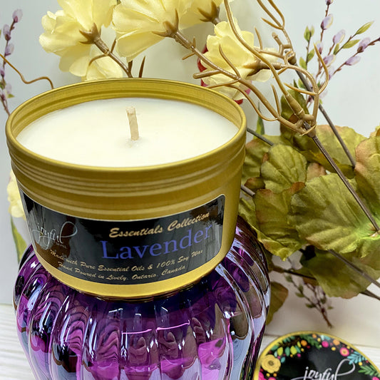 LAvender All-Natural Soy Wax and Essential Oil Candle