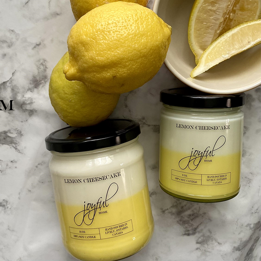 Lemon Cheesecake Soy Wax Candles and Soy Wax Melts