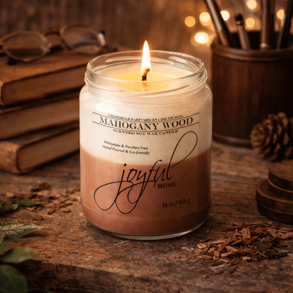 Mahogany Wood Soy Wax Candle