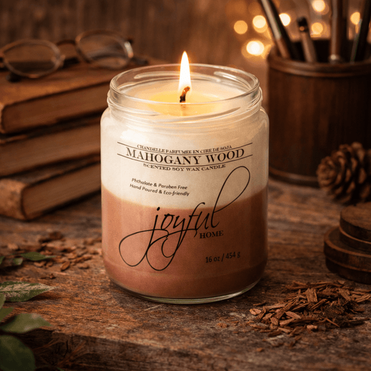Mahogany Wood Soy Wax Candle