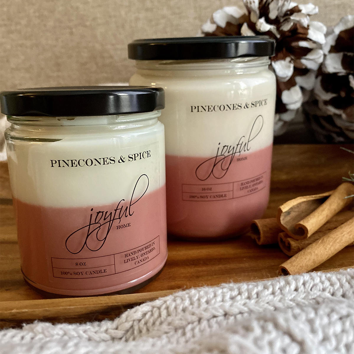 Pinecones & Spice Soy Wax Candles