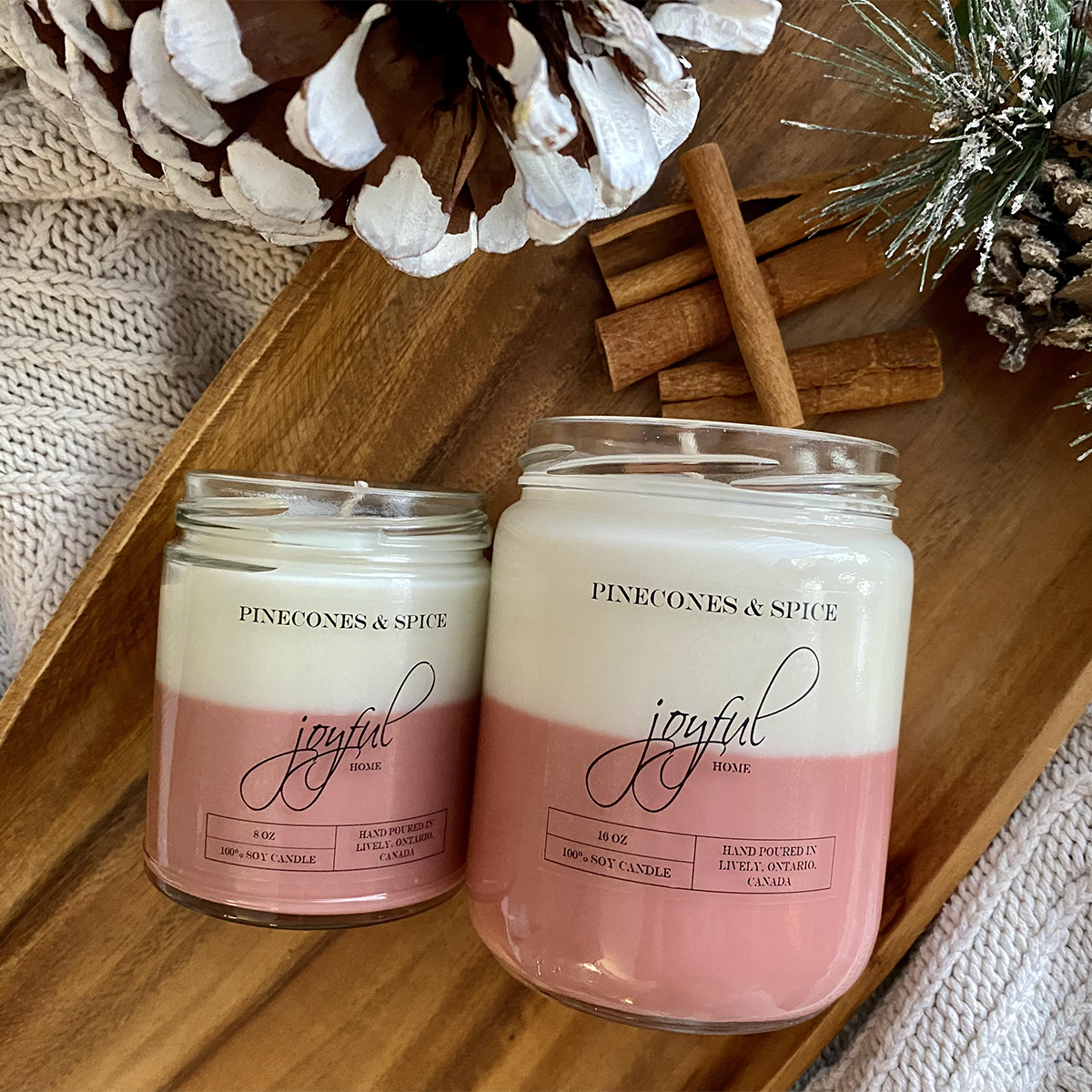 Pinecones & Spice Soy Wax Candles