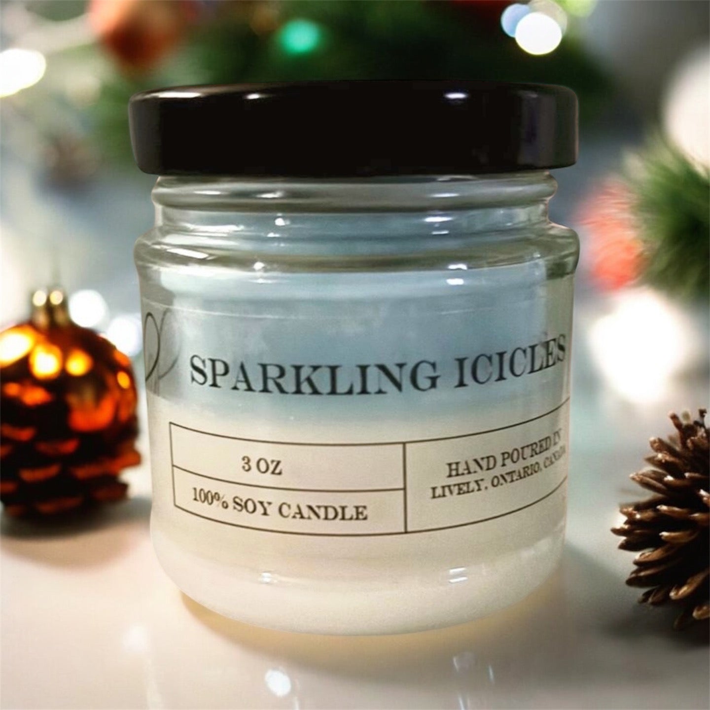 Sparkling Icicles 3oz Soy Wax Candle