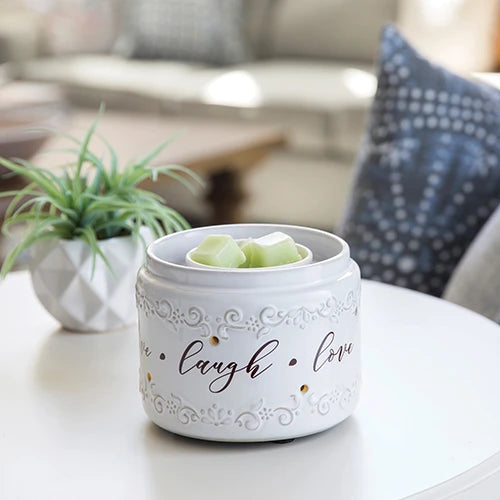 Candlewarmers Illuminaire Live, Laugh, Love Fan wax Warmer