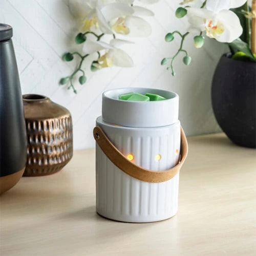 Candlewarmers Leather Handle Illumination Wax Warmer 2