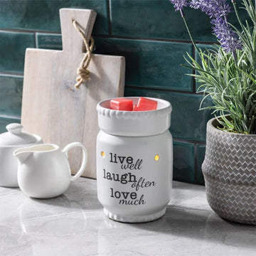 Candlewarmers Live Laugh Love Illumination Wax Warmer 1