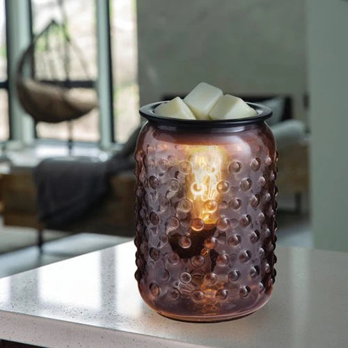 Candlewarmers Smokey Hobnail Illumination Wax Warmer 2