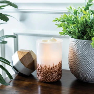 Candlewarmers Tiger Shell Glass Illumination Wax Warmer 1