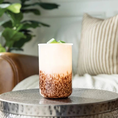 Candlewarmers Tiger Shell Glass Illumination Wax Warmer 2