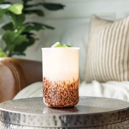 Candlewarmers Tiger Shell Glass Illumination Wax Warmer 2