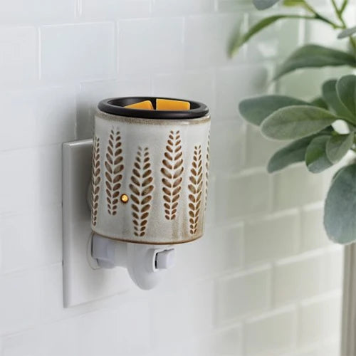 Candlewarmers Wheat And Ivory Pluggable Wax Warmer 2