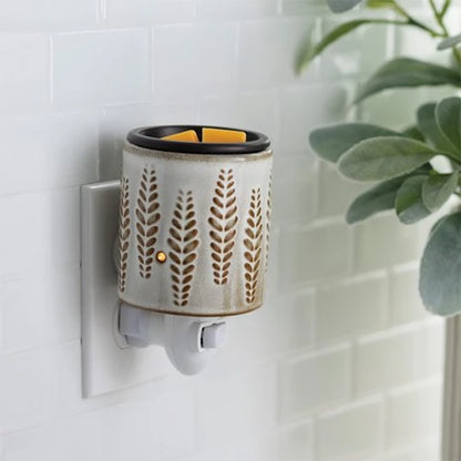 Candlewarmers Wheat And Ivory Pluggable Wax Warmer 2