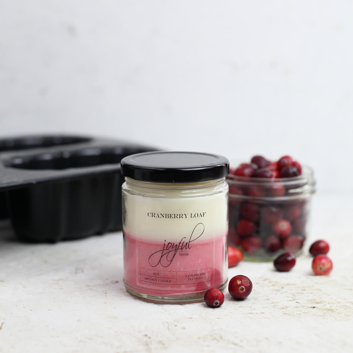 Cranberry Loaf 8oz Soy Wax Candle
