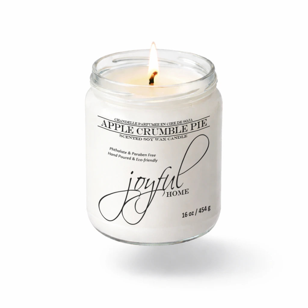 Joyful Home Apple Crumble Pie Soy Wax Candle 16oz Dye Free